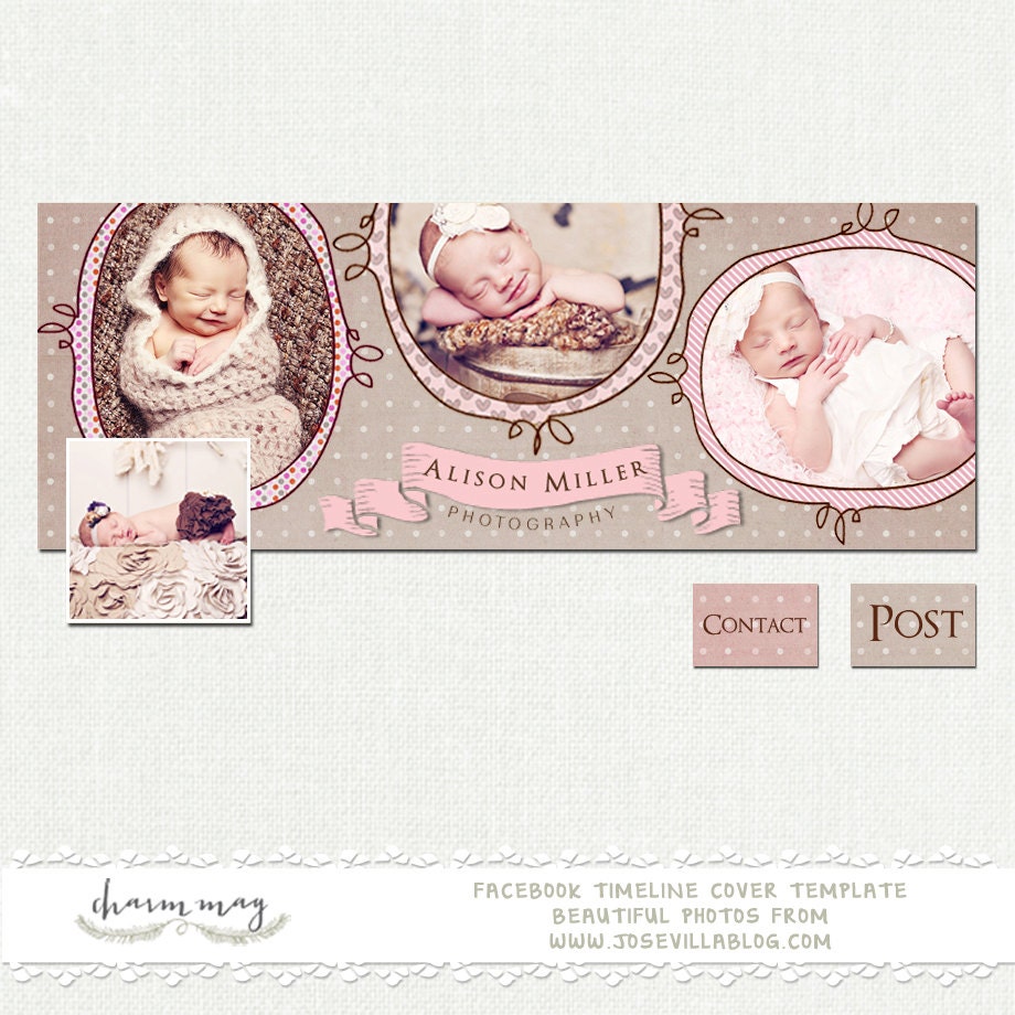 Facebook Timeline Cover - Facebook Timeline PSD Template - Photography Facebook - Customize Facebook Page - FB009
