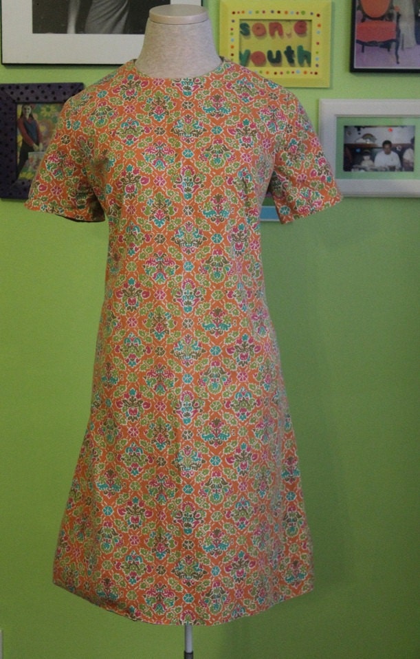 1960's Floral Mini Dress