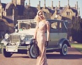 Bacall - Champagne Paillettes Old Hollywood Wedding Gown