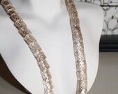 Vintage Keepsake Silver Lace Sterling Filigree Collection Art Jewelry Handwoven Threads Delicate Gift