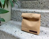 Paper Clutch - Lunch Bag Inspired Canvas Clutch