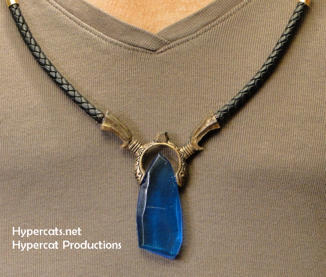 Blue Amulet Pendant, "New" DMC-style