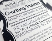 Modern Classy Simple Bridal Shower Invitations: CUSTOMIZE for ANY EVENT