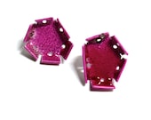 Hot Pink Powder coat Fold Form Studs