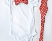 Father'/Son Bow Tie Sets - Orange Polka Dot
