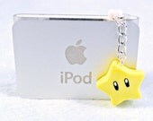 Super Mario Invincibility Star Dust Plug Charm, For iPhone or iPod, Power Up, Cute, Kawaii :D
