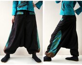 Patch Harem Pants - Aladdin Trousers - Afghani Pants - Alibaba Pants - Men - Women - Cotton