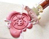 Ladybug Gold Plated Wax Seal Stamp x 1