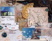 Paris Travel Journey Original Mixed Media Home Decor Collage Vintage Map