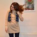 Hand embroidered floral 1970s hippy / boho waistcoat size small