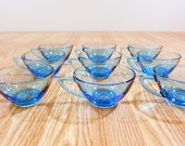 Blue punch glasses