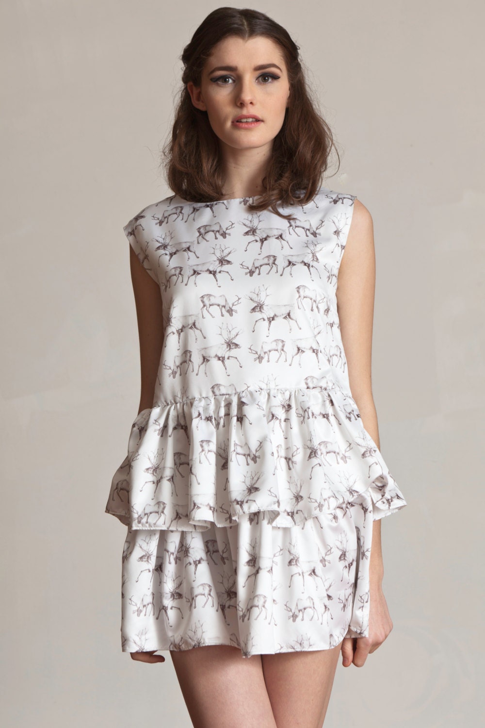 Hand drawn reindeer dress