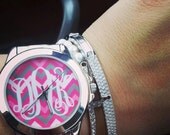 Monogram Watch Stainless Steel Personalized