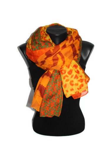 Horse Shoe Scarf - Animal Print Scarf - Unique Shawl - Leopard Scarf - Zebra Scarf - Trendy Fabric Scarf - Spring / Summer Scarf - Gift Idea