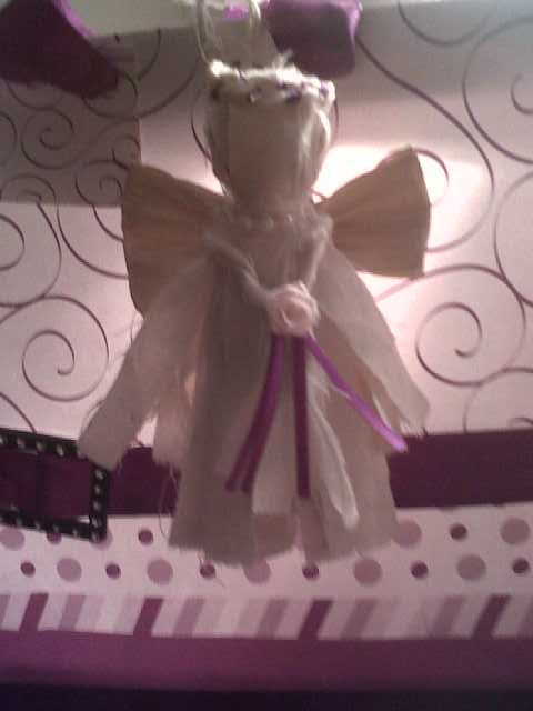 Handmade muslin angels