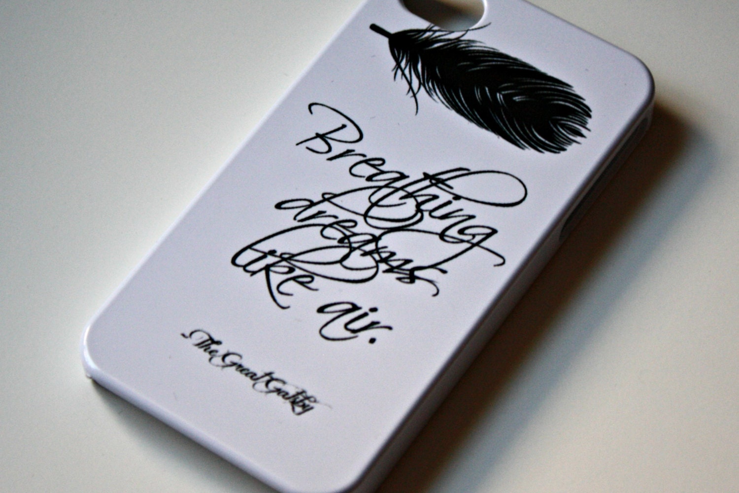 The Great Gatsby iPhone Case - Quote iPhone Case 4/ 4S / 5 - Literary iPhone Case - Word Art  - Typography iPhone Case