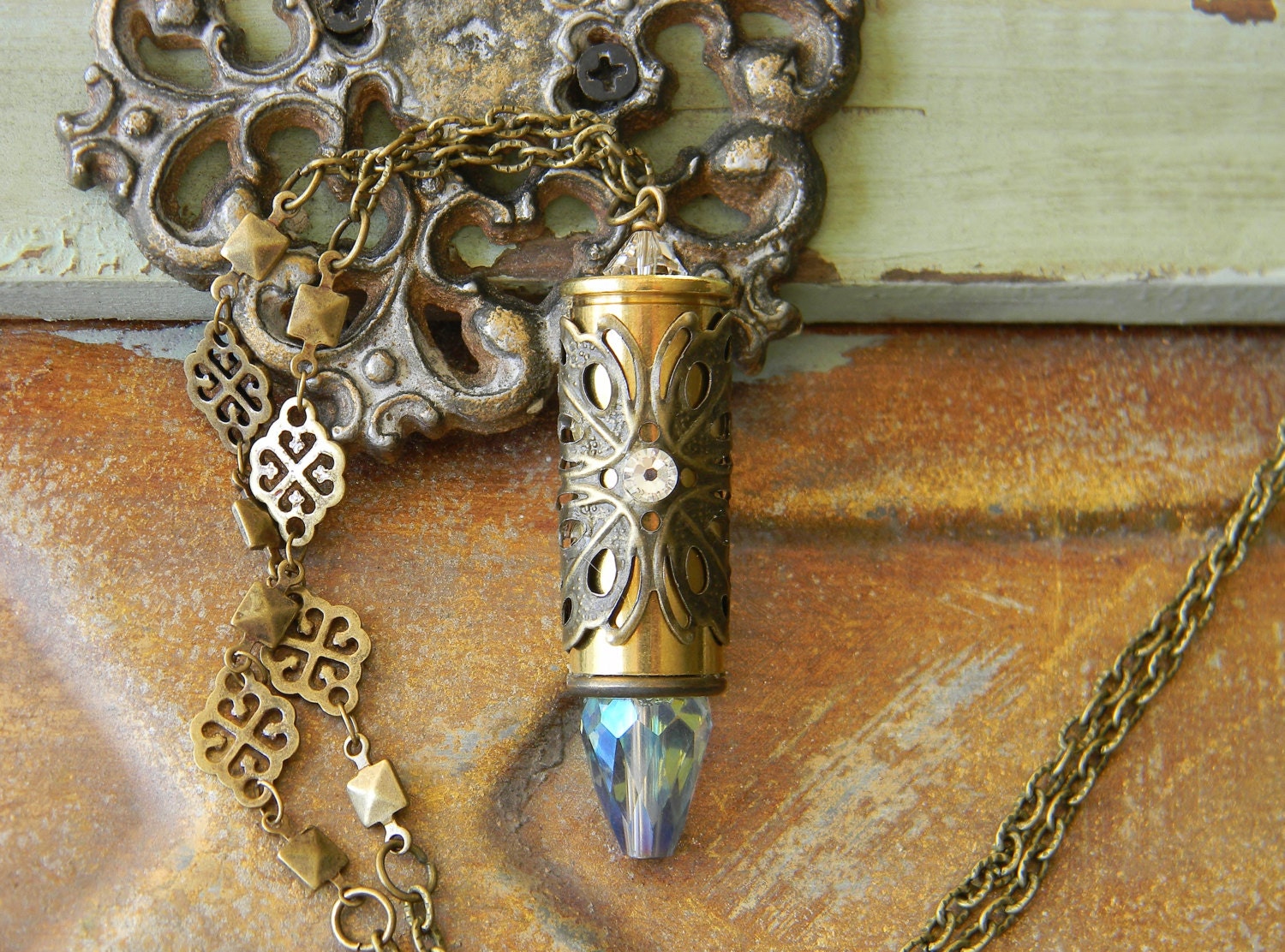 Bullet Necklace, Bullet Jewelry, Shell Case Necklace, Outlaw Glam