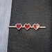 Legend of Zelda: Pixel Hearts Tie Clip