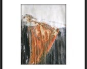 Original Modern Abstract Hand-Painted Acrylic Texture Painting11.7x16.5 "Cut"