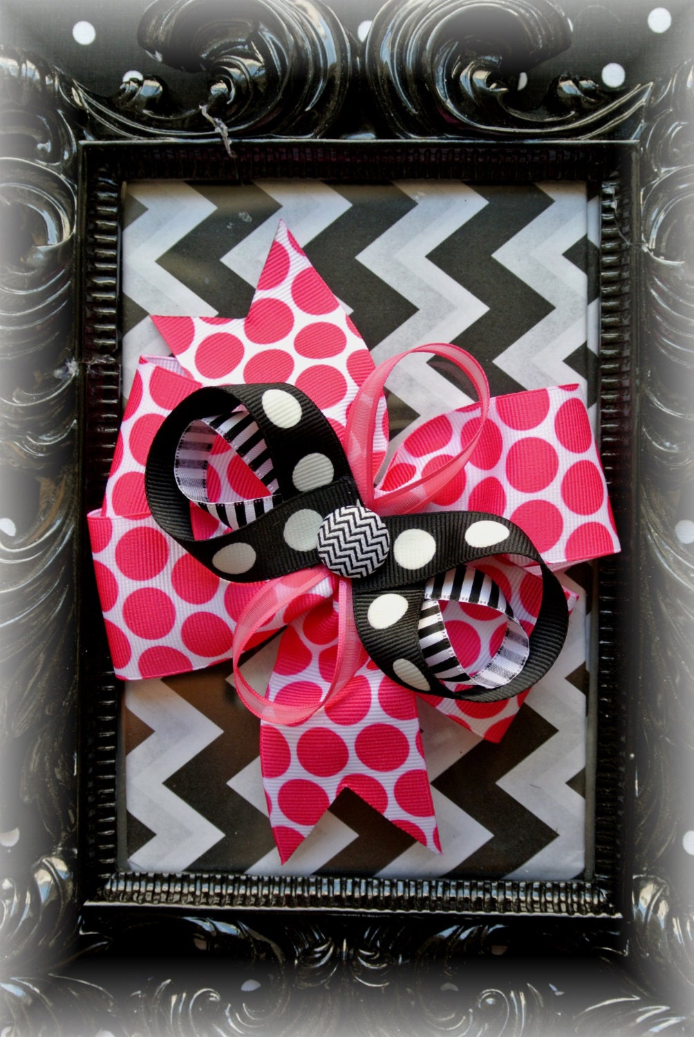 Hair Bows, Children's hair bows, Bows, headband, polka dot,, black, pink, princess, chevron, glitter, toddler, girls, baby, babies, ribbon