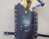 LEFT SIDE Black Leather Holster for Maverick or StrongARM with Accessories Strap