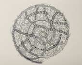 Pen and Ink Spiral - Print of Original