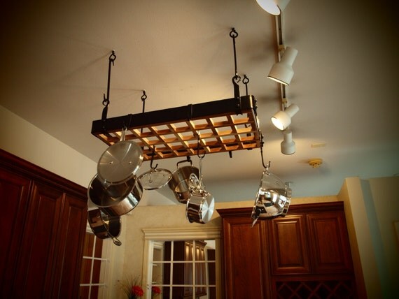 Hanging Copper Pot Racks - handcrafted by The Metal Peddler