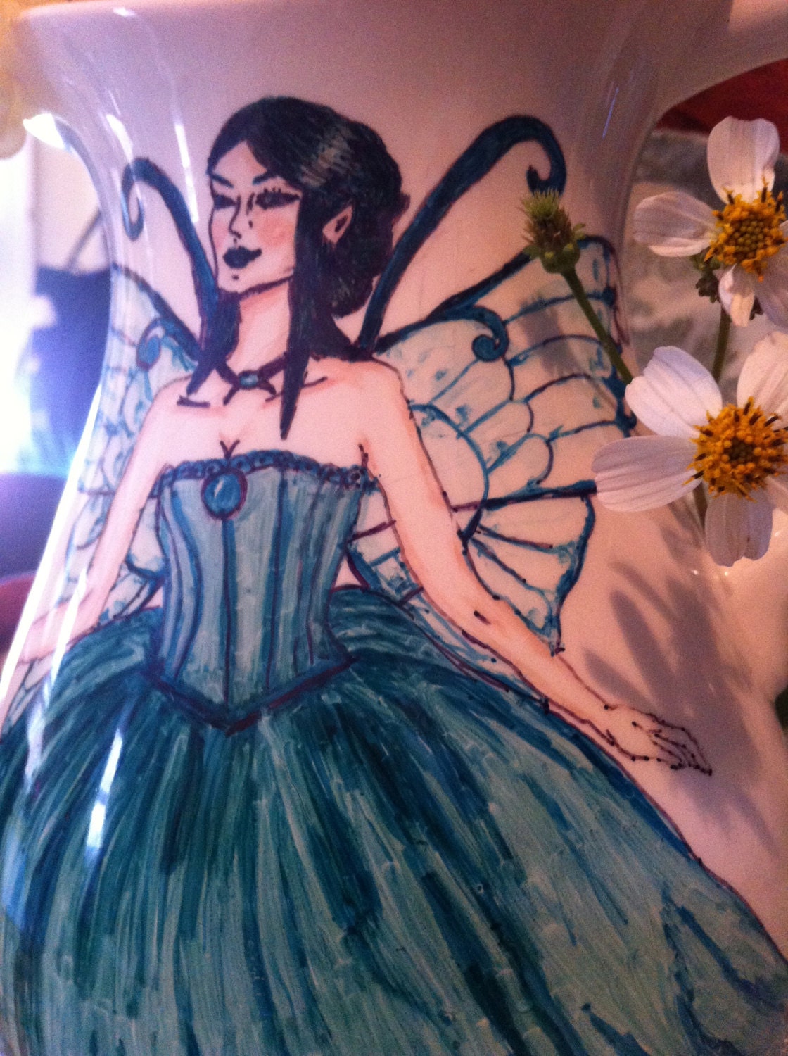 Magickal Green Fairy Pitcher