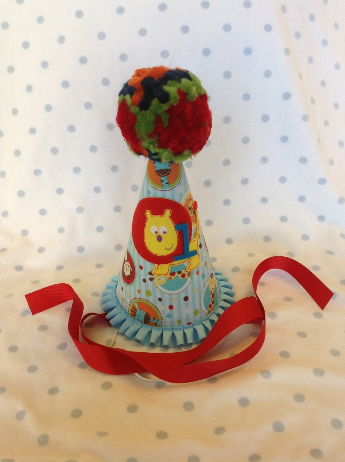 Boys 1st Animal Themed Birthday Party Hat