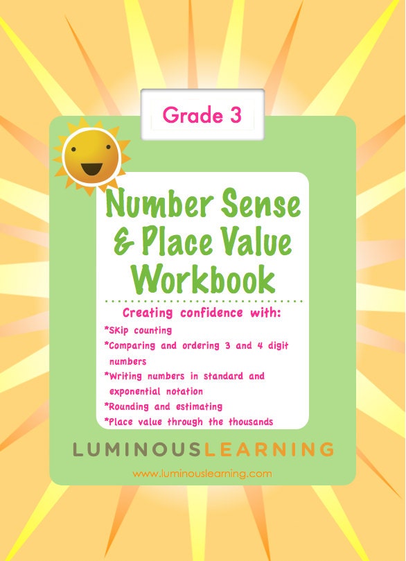 Grade 3 Number Sense and Place Value e-Workbook for Struggling Math Learners
