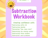 Grade 1 Subtraction e-Workbook for Struggling Math Learners