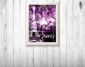 PARIS poster, Eiffel Tower poster, home decor, french poetic art, Paris art, french Paris poster,french art, Eiffel Tower art print A4