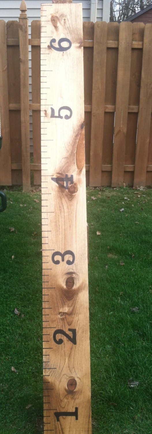 Vintage Wood Giant Ruler Growth Chart - A Pottery Barn reCreation