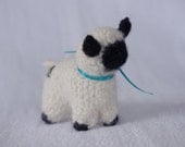 Tiny Hand-Knit Felt Wool Lamb/Sheep (white) - Natural Toy