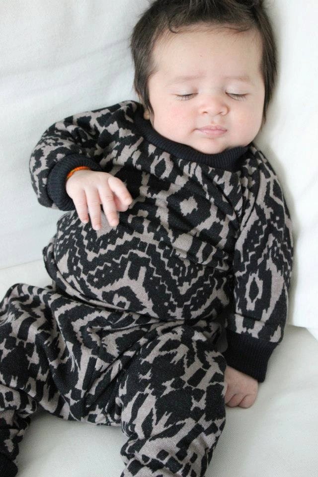 unisex ikat print sweatshirt heather grey