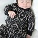 unisex ikat print sweatshirt heather grey