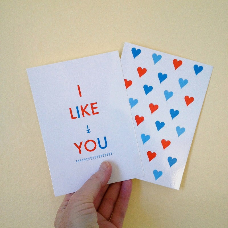 Postcard Set - I LIKE YOU