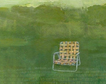 Yellow Lawn Chair - 11 x 16 limited edition print
