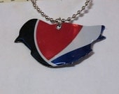 Pepsi Necklace Recycled Aluminum Can