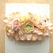 Bridal Flower Headpieces, Pink Flower Hair Comb, Wedding Head Piece, Flower Girl Hair