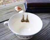 Sailboat  Earrings - Nautical - Beach -  Summer - Boat - Ocean - Antique Bronze - Gifts Under 10 - For Her - Under 25