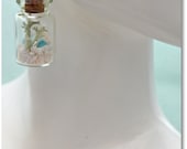 Tiny Beach in a Bottle Earrings - Mermaid Treasure