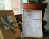 Texas State Necklace- Custom State Necklace- Lone Star State- Personalized Necklace