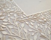 Papercut Ketubah - Lace Leaves