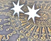 Silver Star Earrings Ready to Ship