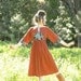 1970s Folk Dress... Gingerbread Cottage Cuteness... Mori Girl...  COTTAGE In The WOODS (s/m)