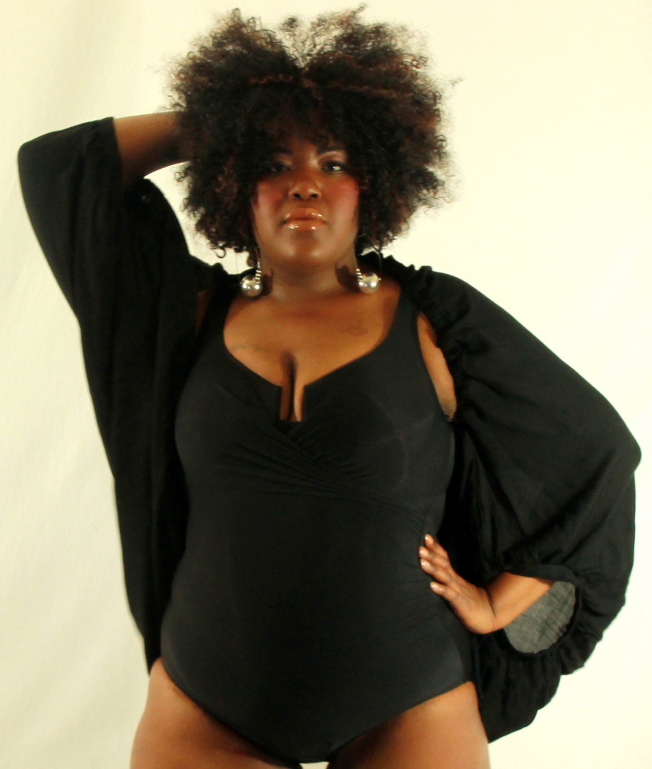 Black Cocoon Shrug Bolero Oversized Sizes( 2 - 32)