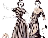Butterick 6805 Vintage 1950s Sewing pattern Full Skirt Dress Size 14 Bust  32