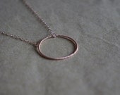 14k gold filled eternity necklace - twisted gold wire necklace
