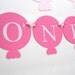 ONE High Chair Ballon Banner, first birthday high chair banner Ballon Party - Age Banner A582